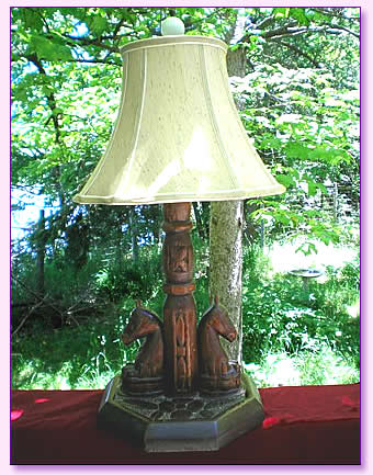 Folk Art Lamp